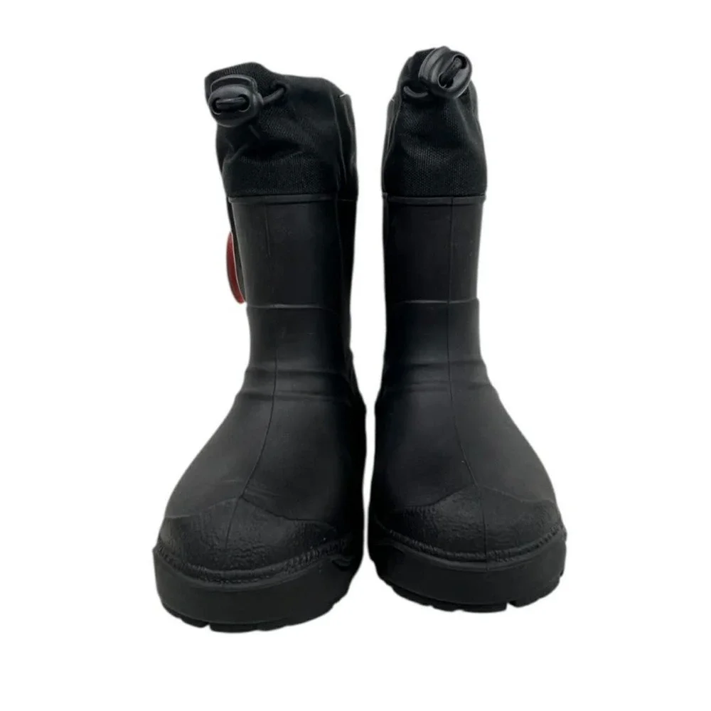 Wonder Nation Unisex Size 7 Black Winter Insulated To -25 degrees Rubber‎ Boots
